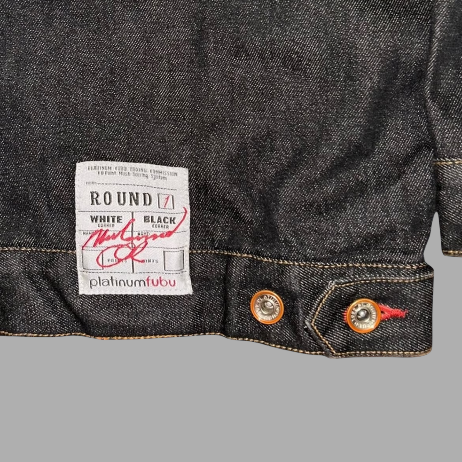 Giacca in jeans Platinum FUBU Muhammad Ali Vintage (XL)