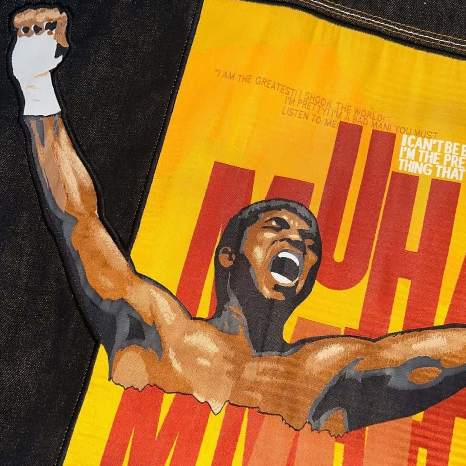 Giacca in jeans Platinum FUBU Muhammad Ali Vintage (XL)