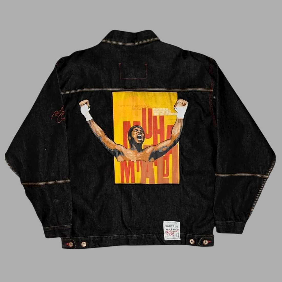 Giacca in jeans Platinum FUBU Muhammad Ali Vintage (XL)
