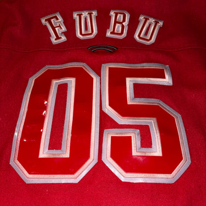 Bomber in Pelle e Lana FUBU Cityseries New York Vintage  (XL)