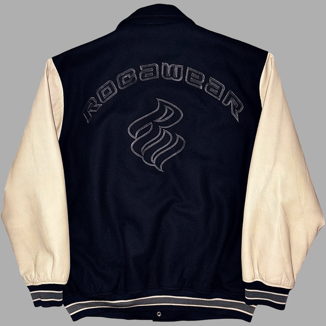 Bomber in Pelle e lana RocaWear Vintage  (XL)