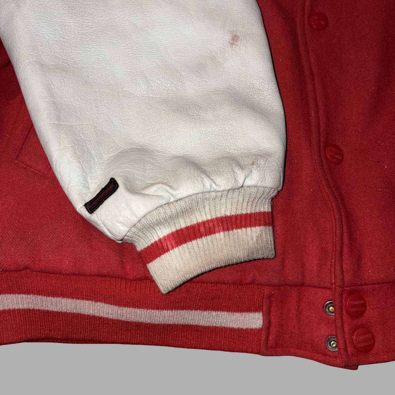 Bomber in Pelle e Lana FUBU Cityseries New York Vintage  (XL)