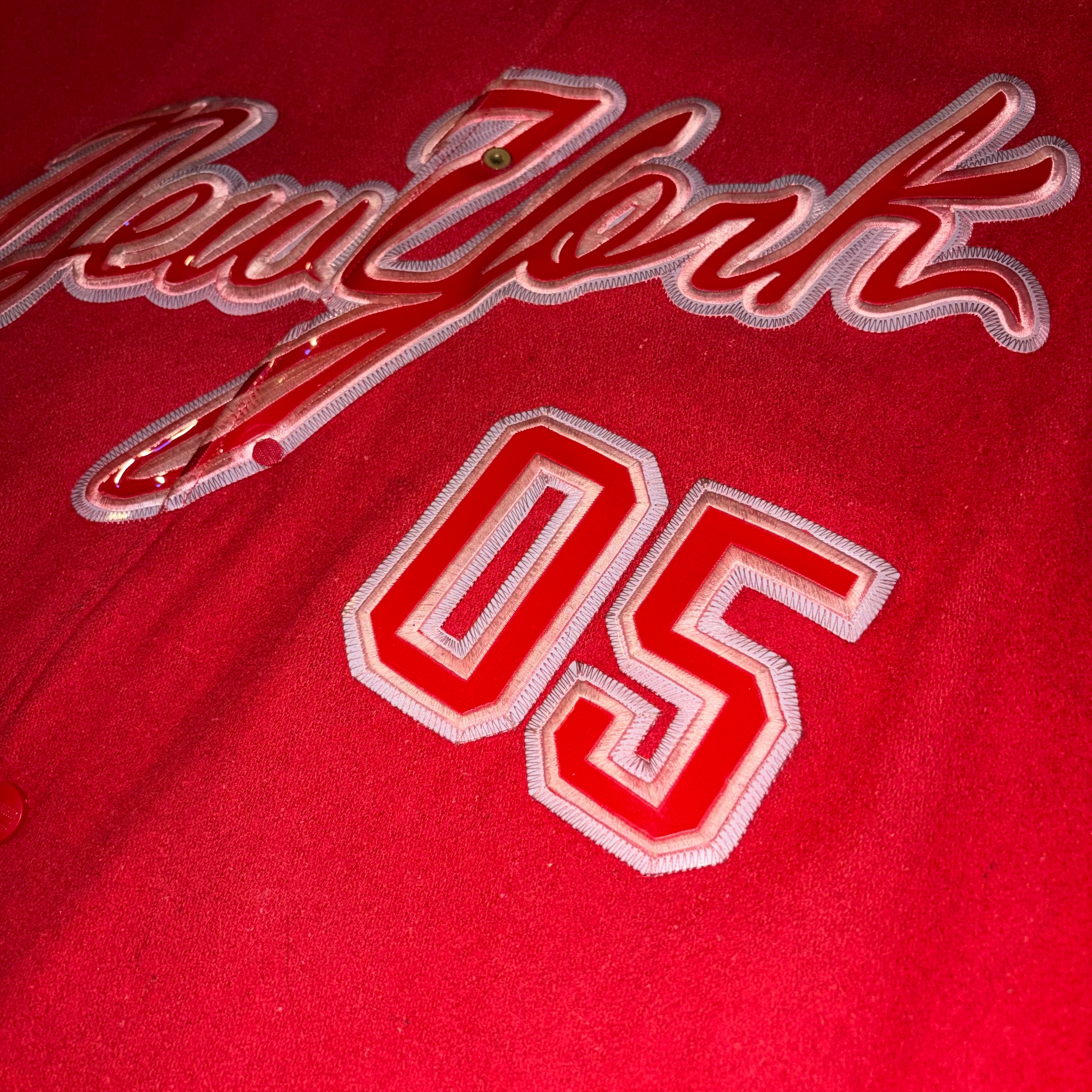 Bomber in Pelle e Lana FUBU Cityseries New York Vintage  (XL)