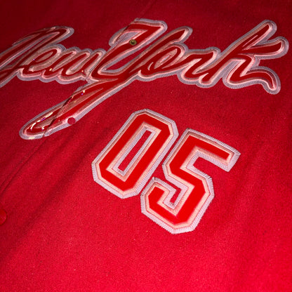 Bomber in Pelle e Lana FUBU Cityseries New York Vintage  (XL)
