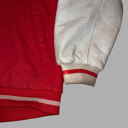 Bomber in Pelle e Lana FUBU Cityseries New York Vintage  (XL)