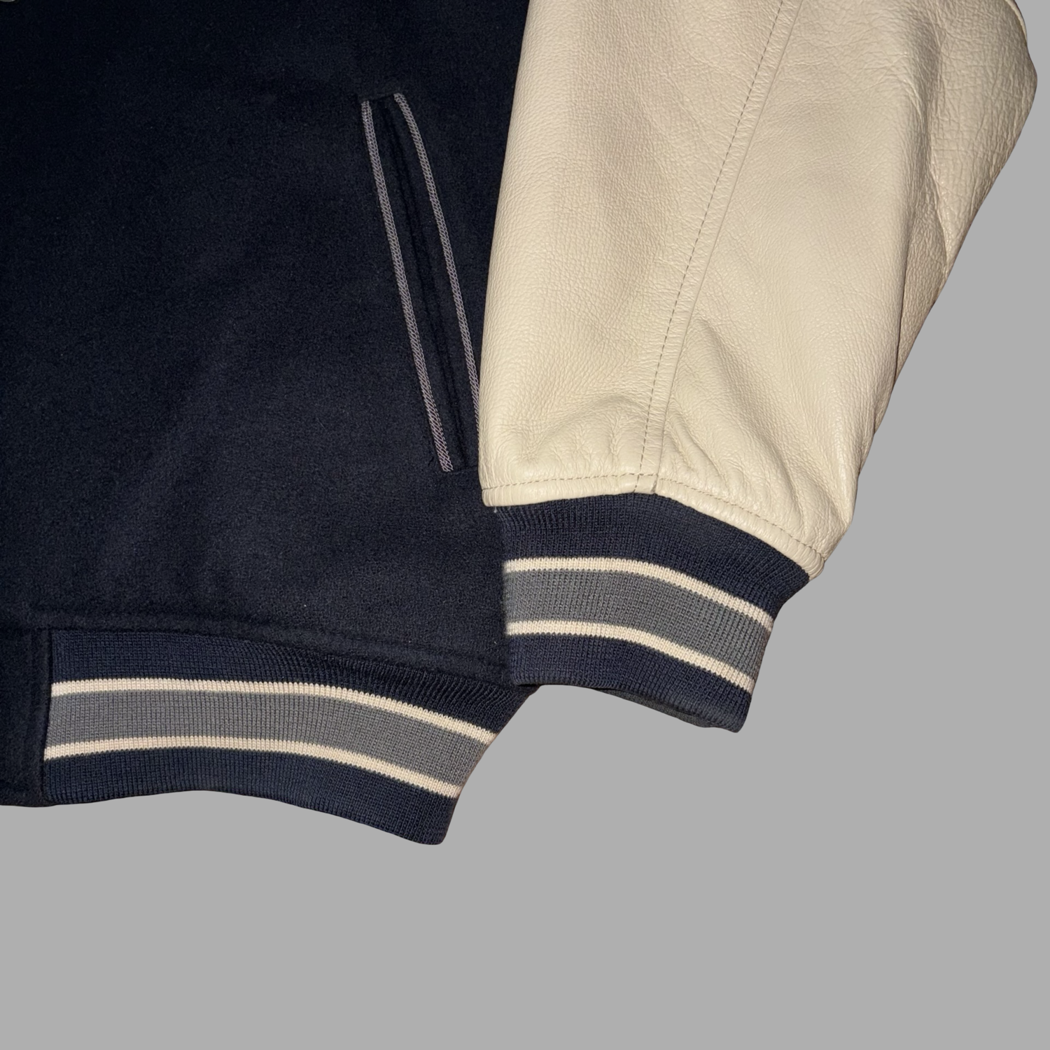 Bomber in Pelle e lana RocaWear Vintage  (XL)