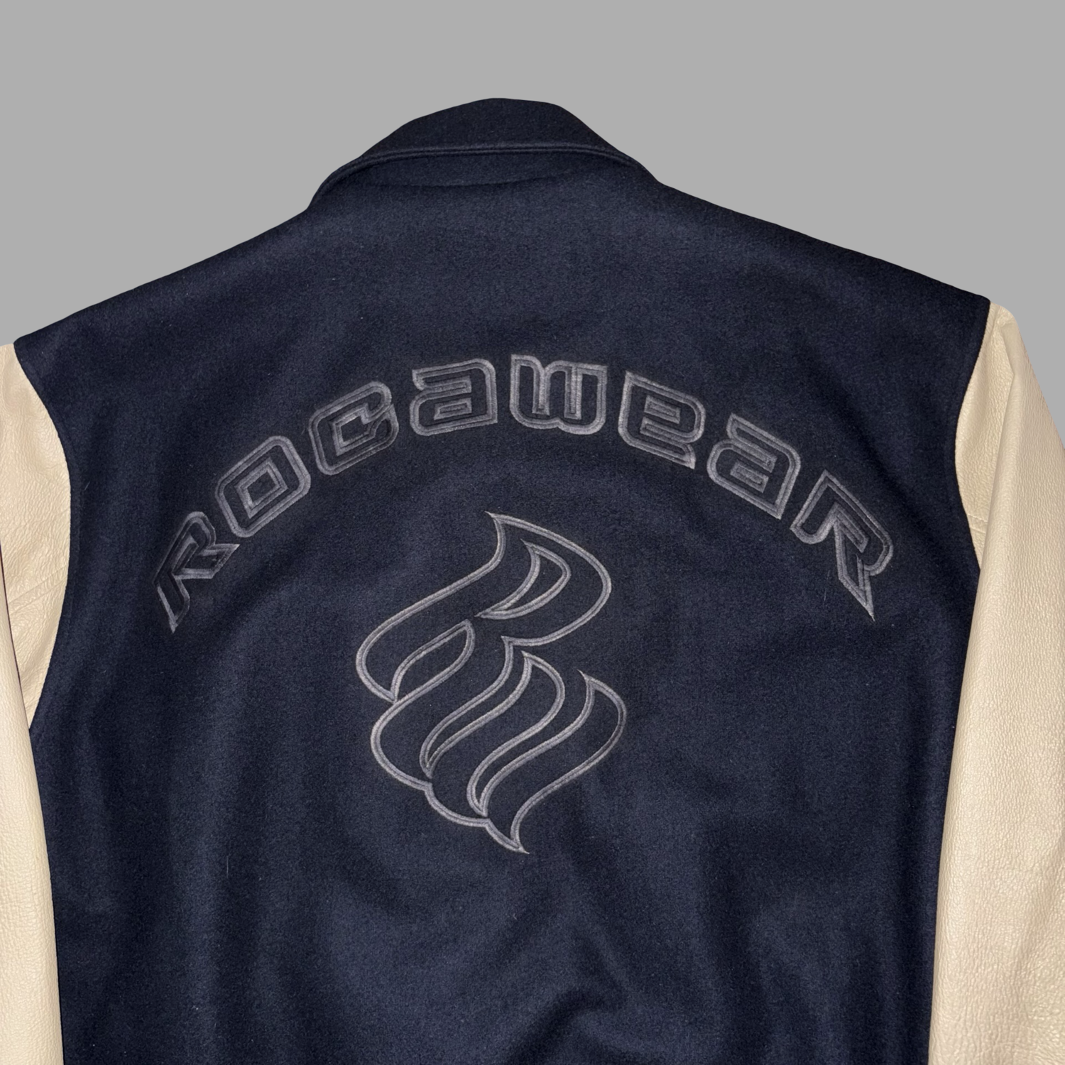 Bomber in Pelle e lana RocaWear Vintage  (XL)