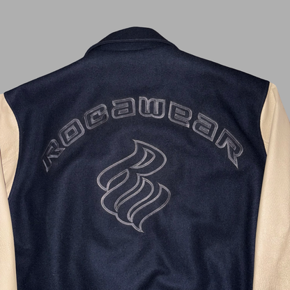 Bomber in Pelle e lana RocaWear Vintage  (XL)