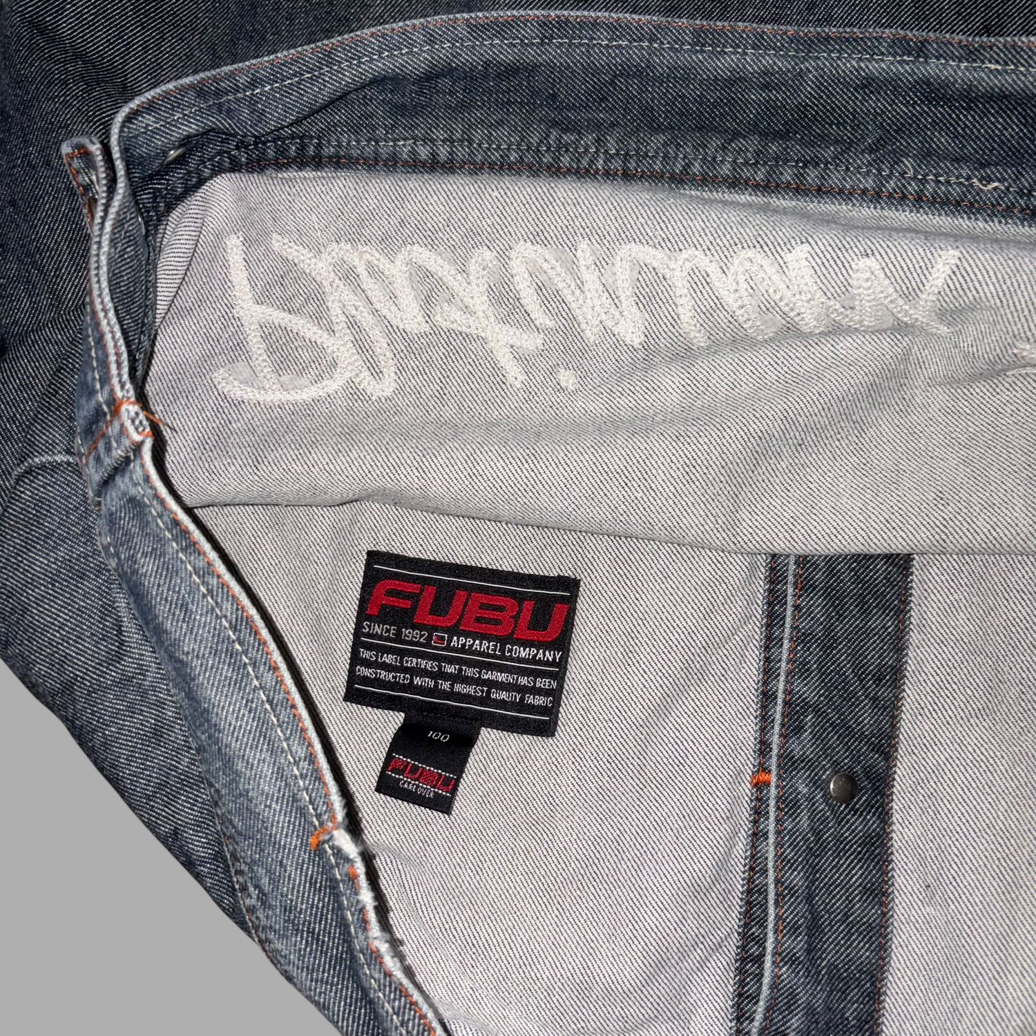 Giacca in Jeans Platinum FUBU Fat Albert  (L)
