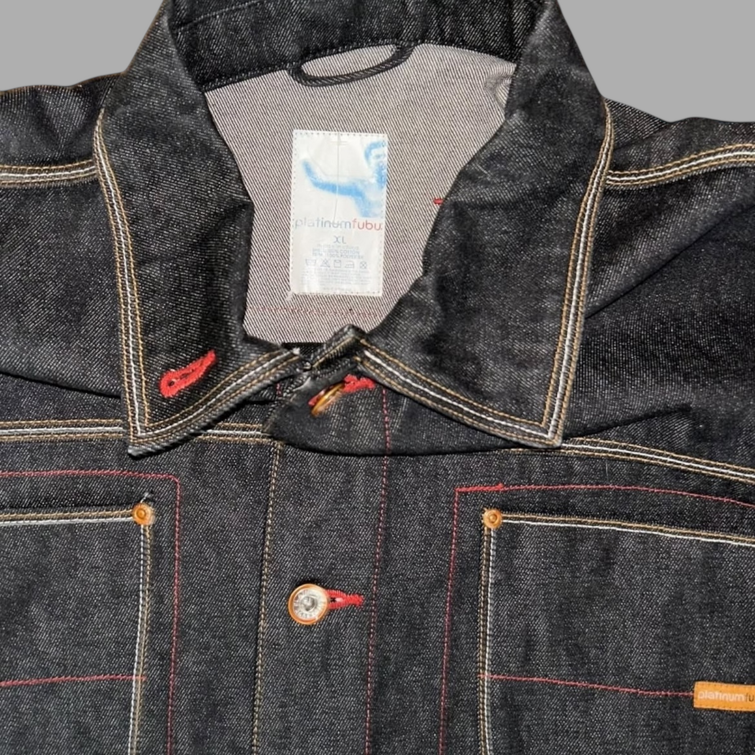 Giacca in jeans Platinum FUBU Muhammad Ali Vintage  (XL)