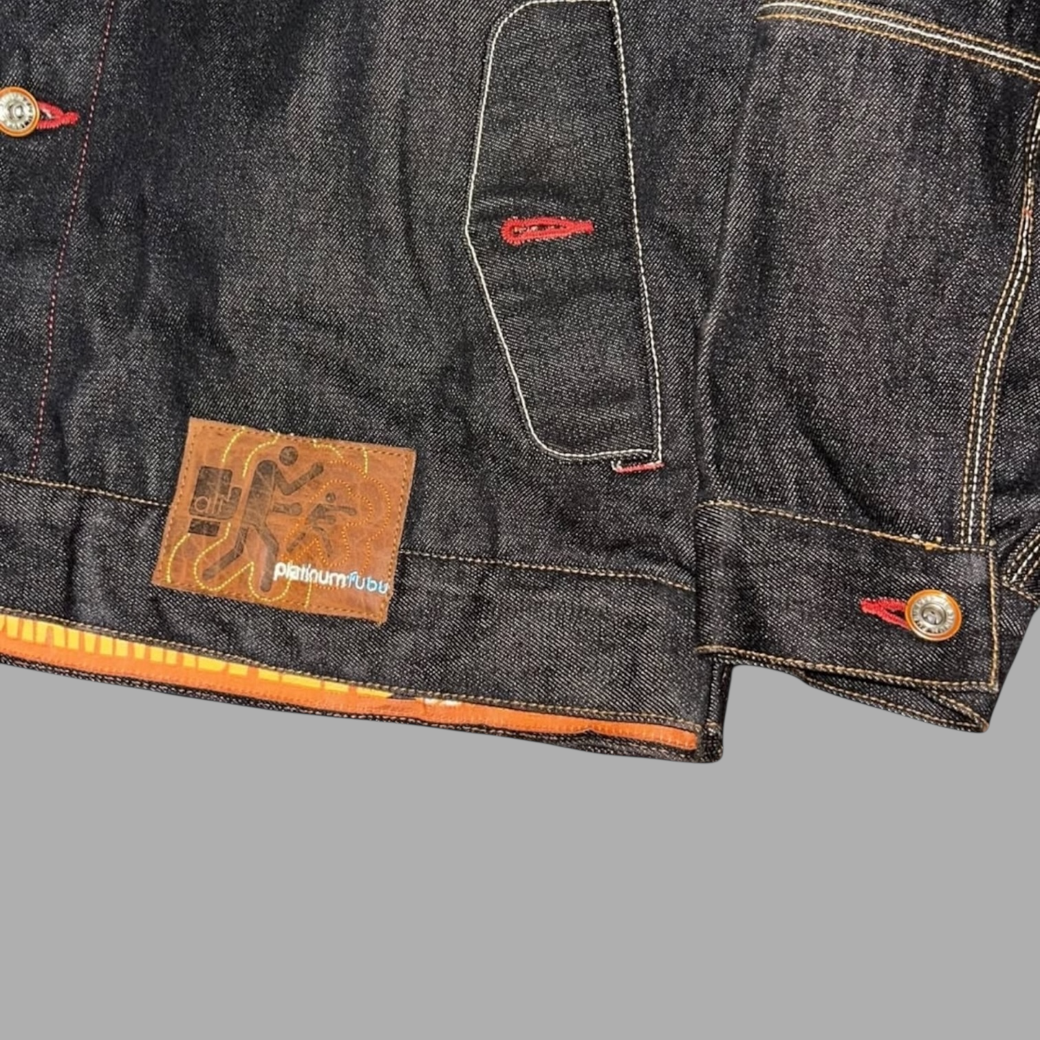 Giacca in jeans Platinum FUBU Muhammad Ali Vintage  (XL)