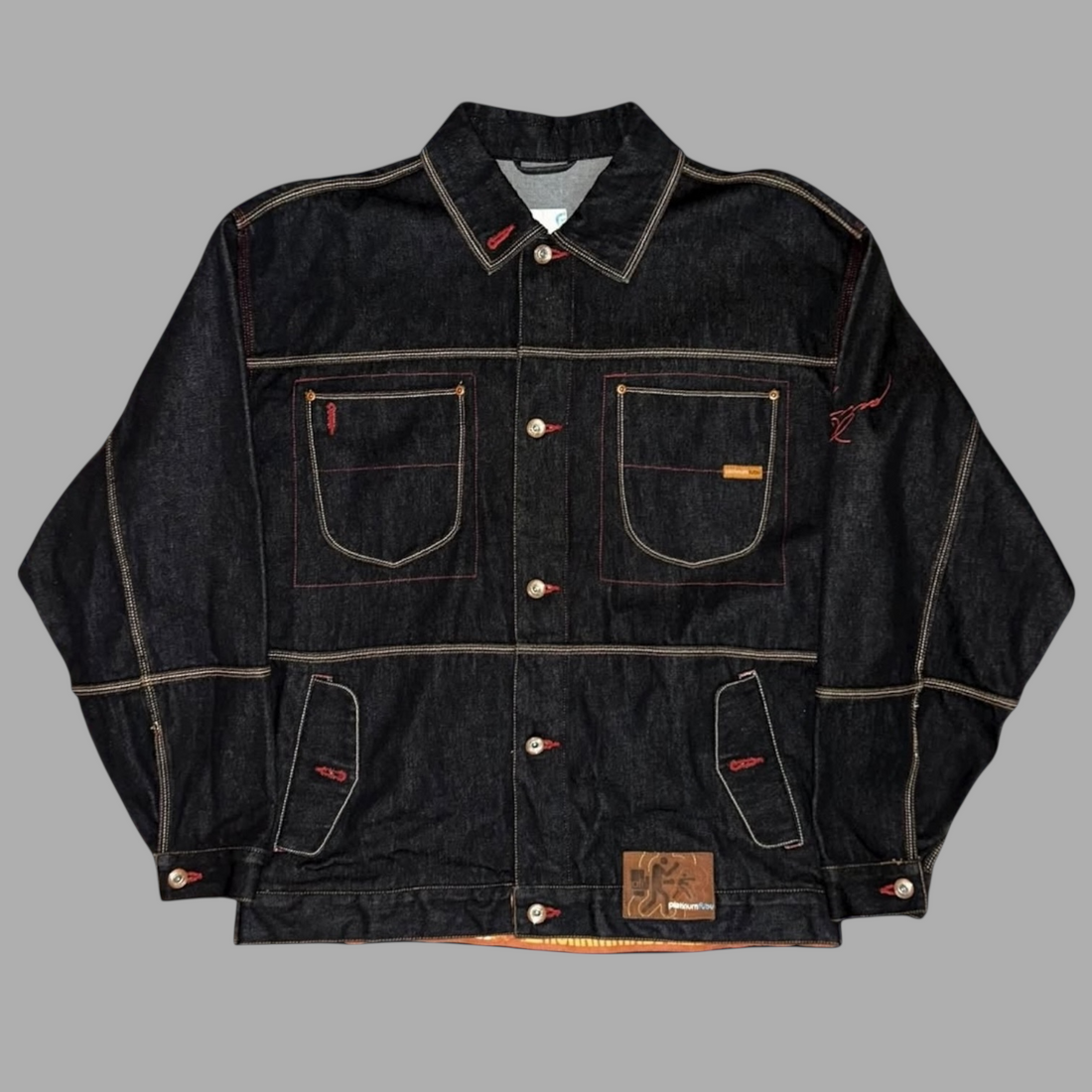 Giacca in jeans Platinum FUBU Muhammad Ali Vintage (XL)